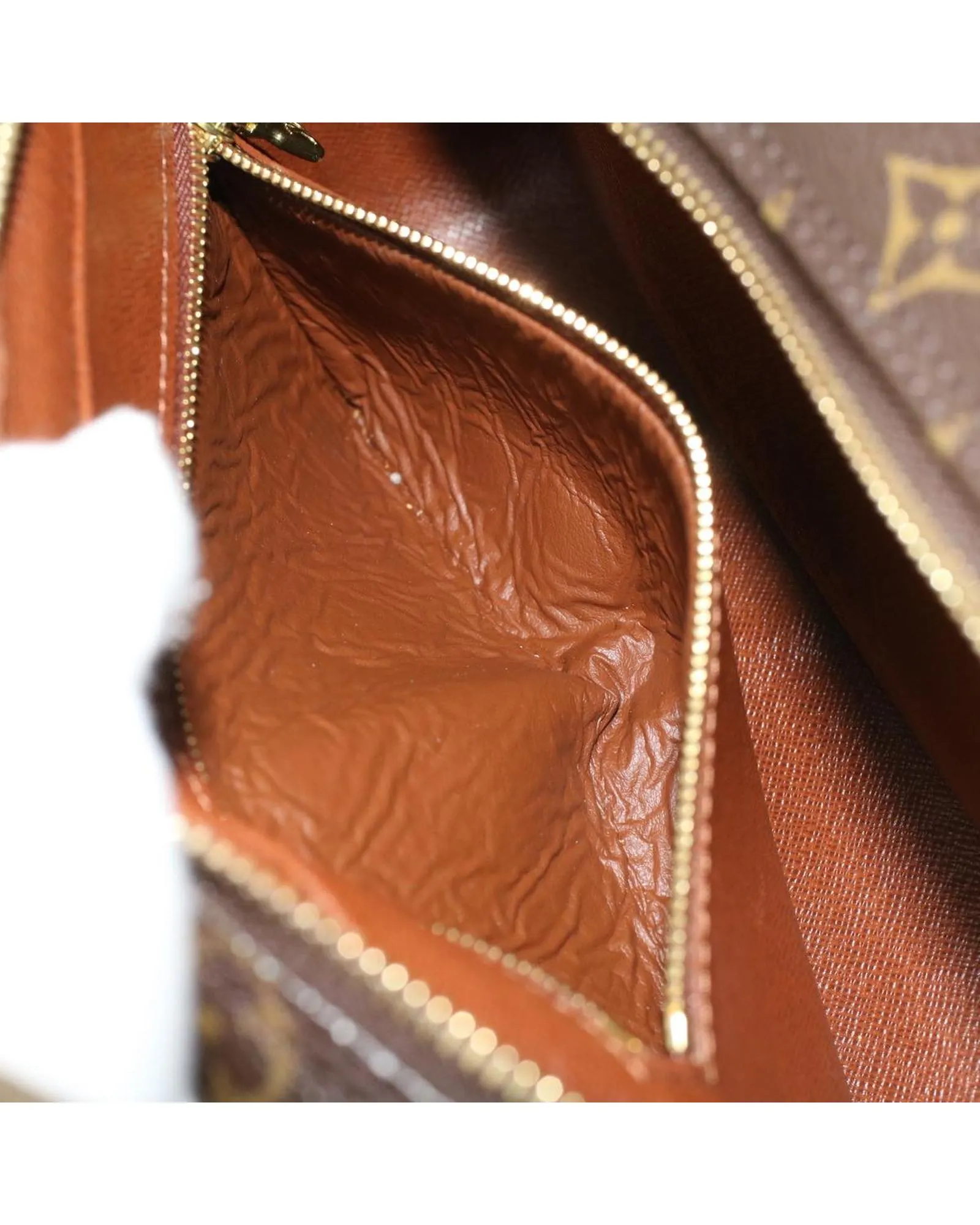Monogram Double Fastener Clutch Bag