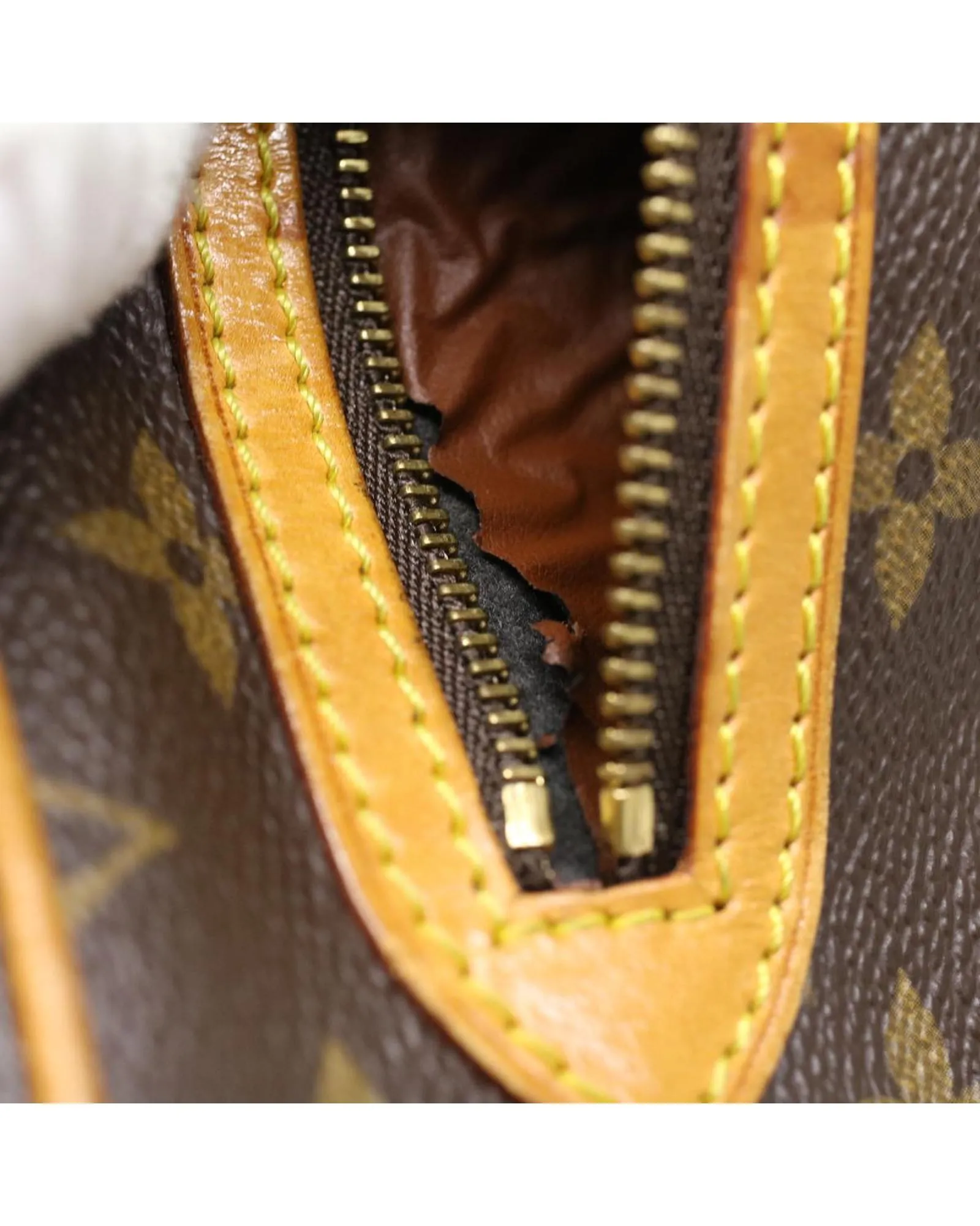 Monogram Double Fastener Clutch Bag