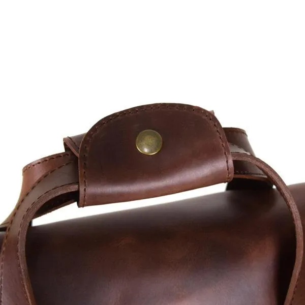 Montana Portfolio Briefcase in Rustic Brown Leather - FINAL SALE NO EXCHANGE