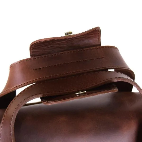 Montana Portfolio Briefcase in Rustic Brown Leather - FINAL SALE NO EXCHANGE
