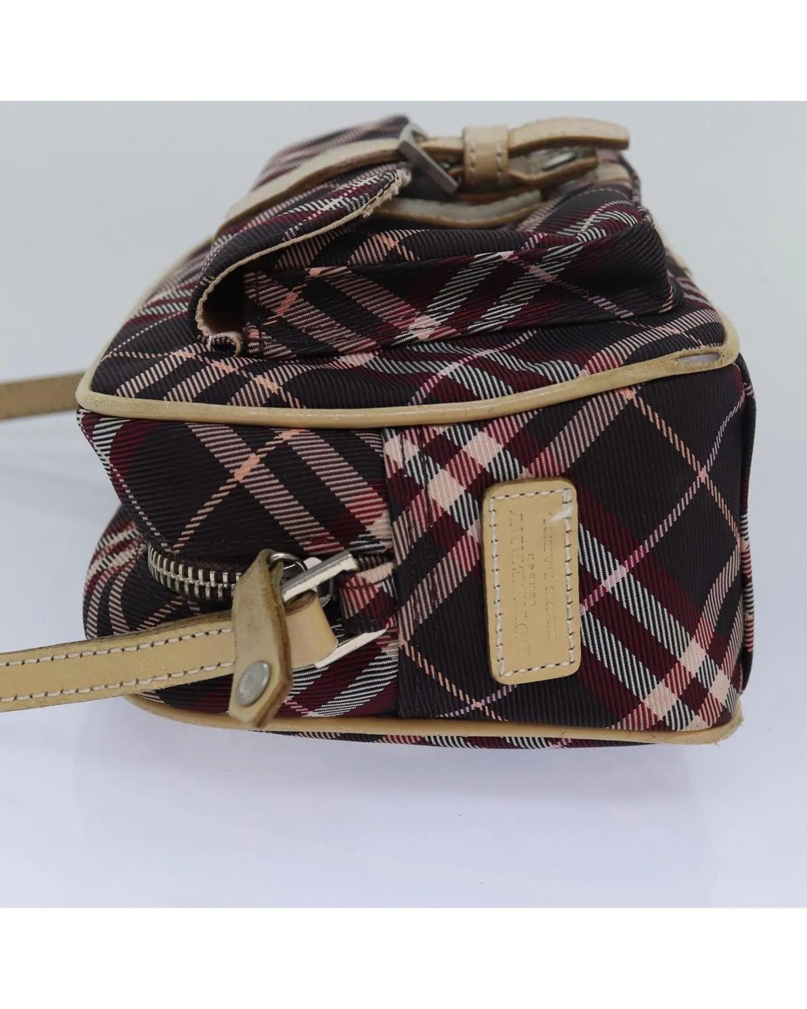Nova Check Nylon Shoulder Bag with Adjustable Strap