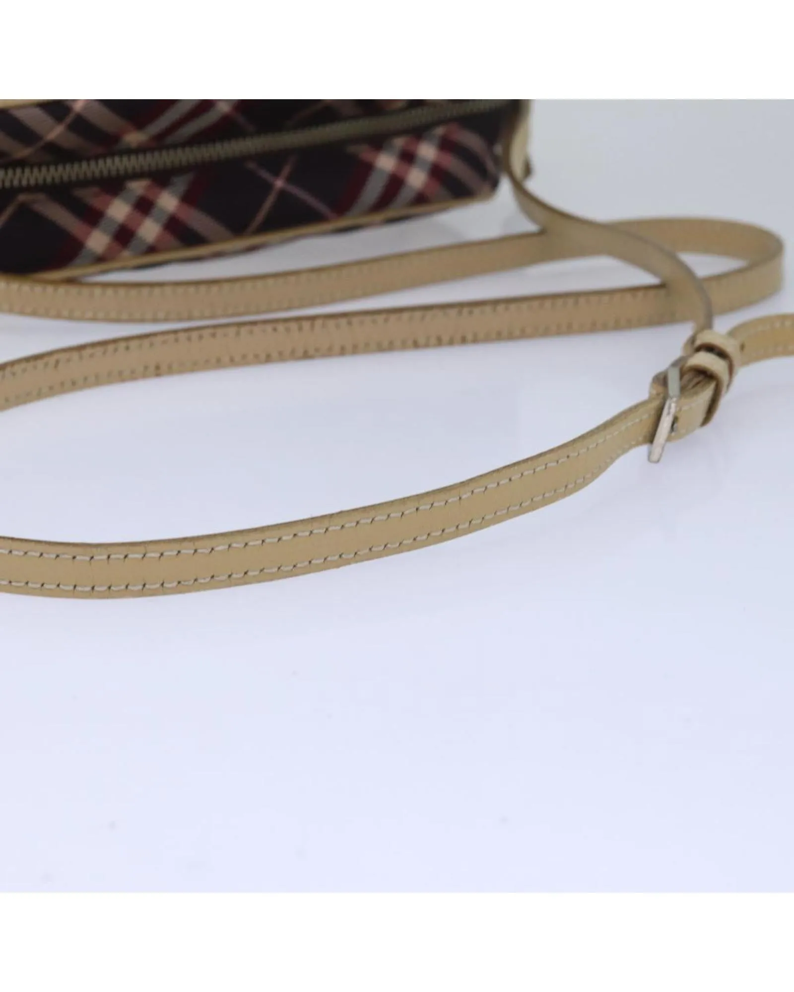 Nova Check Nylon Shoulder Bag with Adjustable Strap