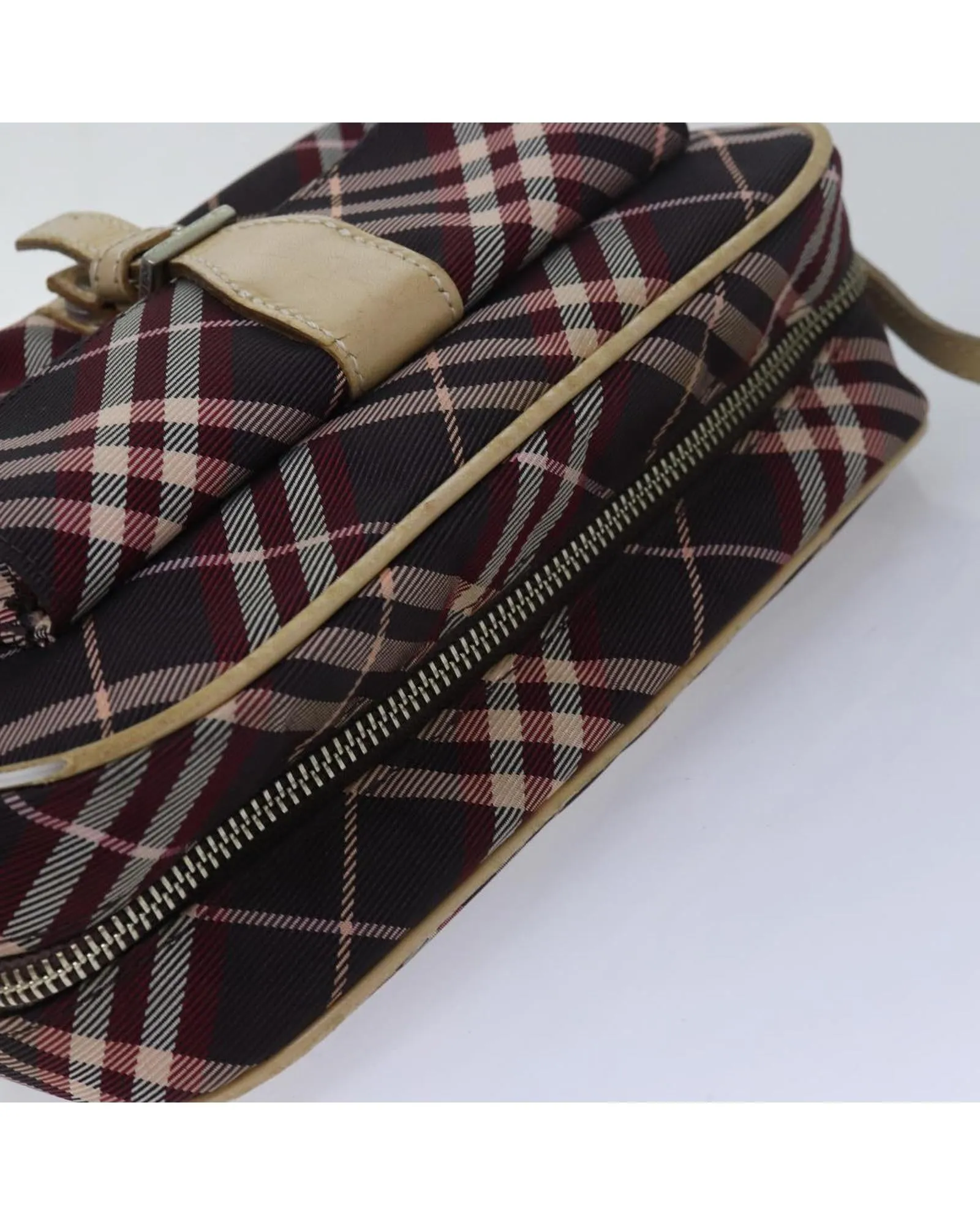Nova Check Nylon Shoulder Bag with Adjustable Strap
