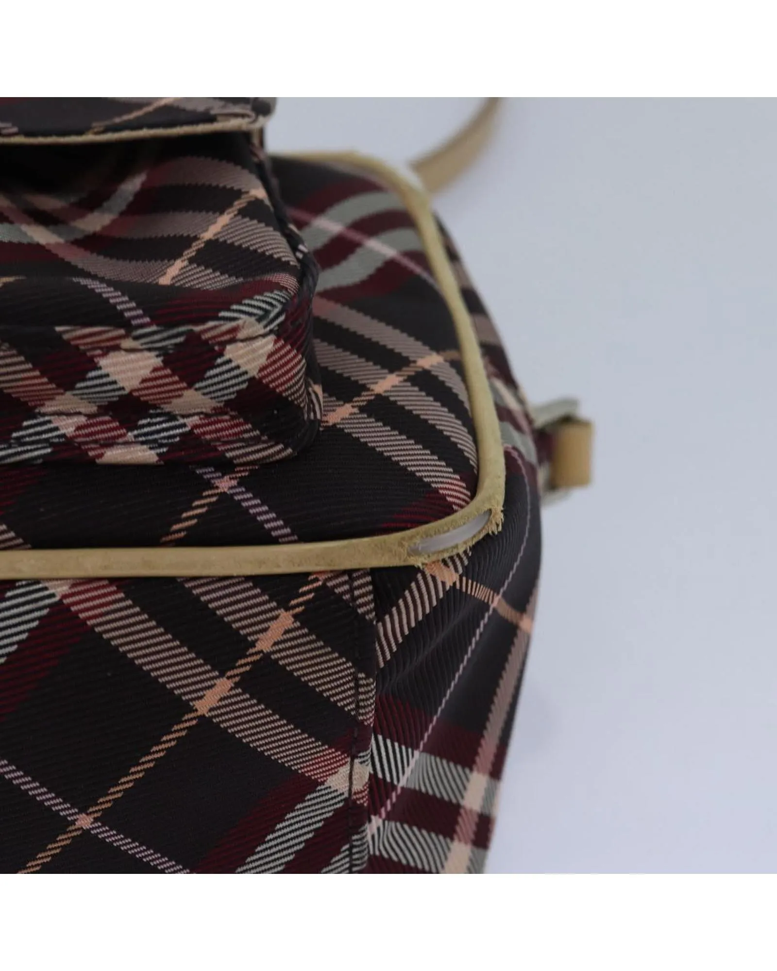 Nova Check Nylon Shoulder Bag with Adjustable Strap