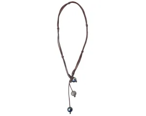 Pavé in a Pod Necklace, Tahitian