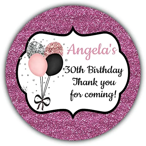 Personalised Birthday Party Stickers