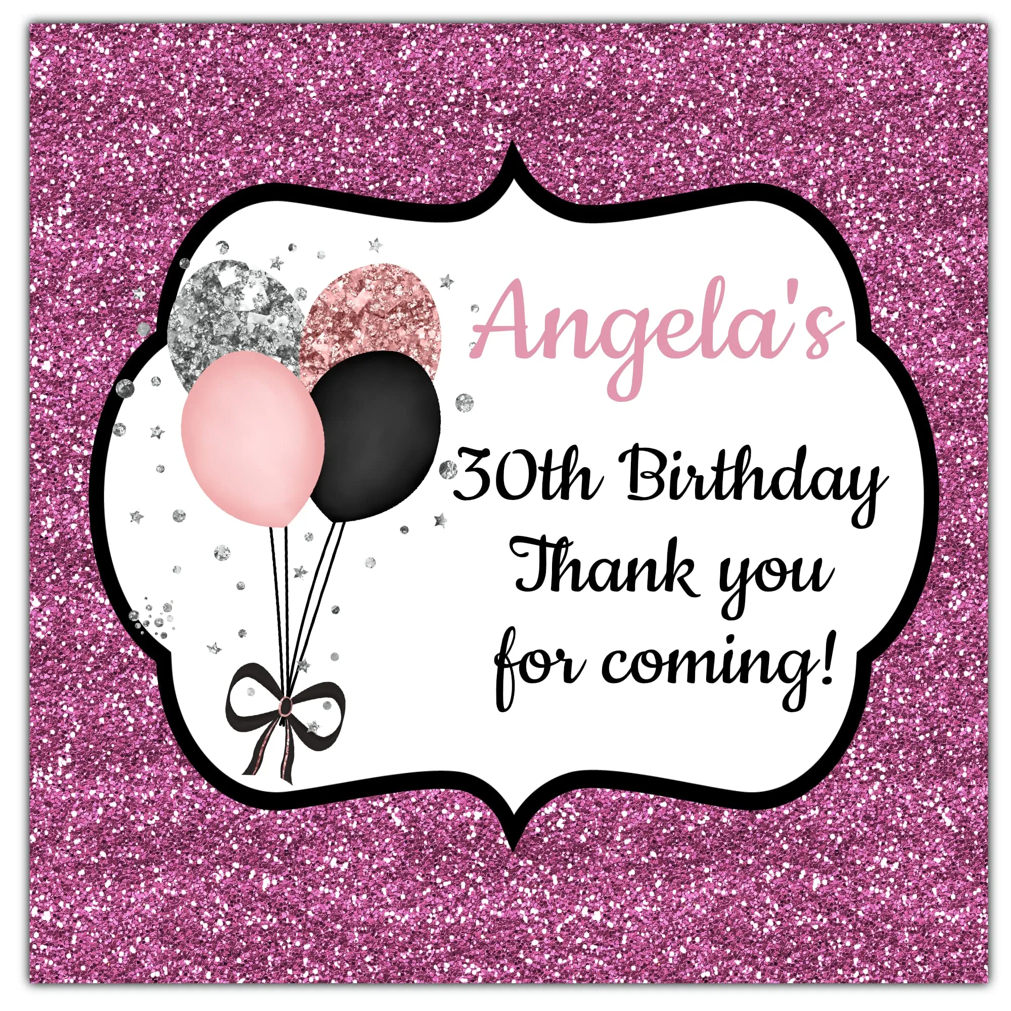 Personalised Birthday Party Stickers