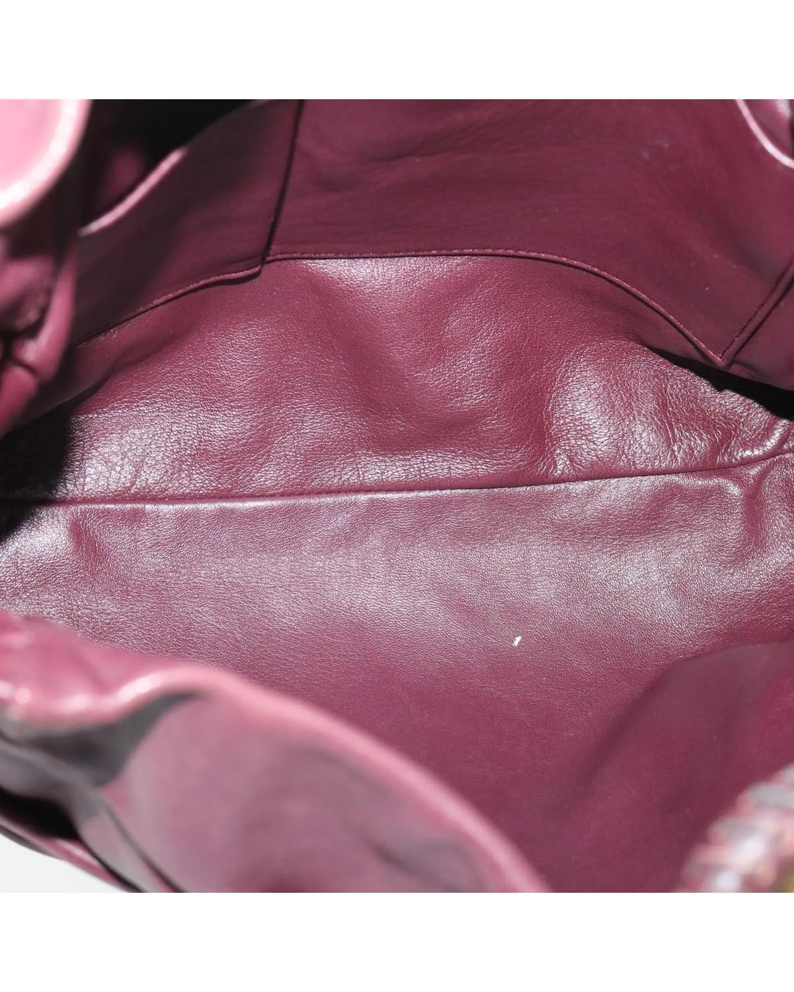 Red Leather Hobo Shoulder Bag