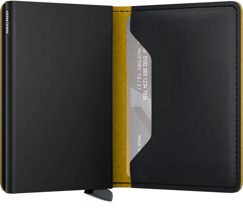 Slim Wallet | Matte Black Ochre