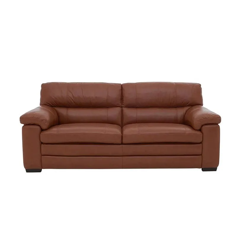 Slouch 2 Seater Leatherette Sofa For Living Room