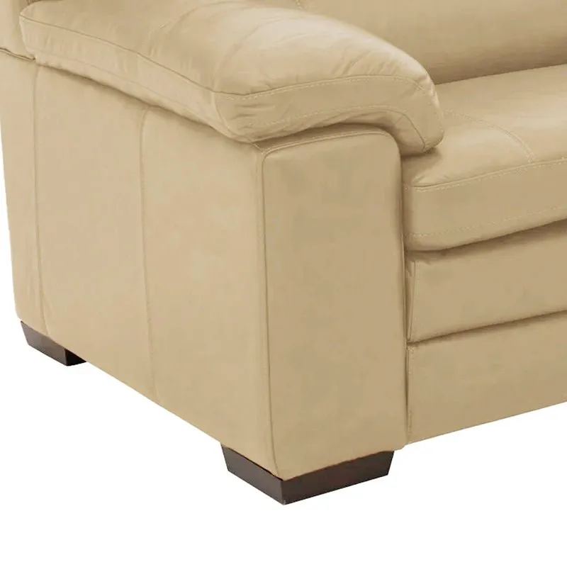 Slouch 2 Seater Leatherette Sofa For Living Room