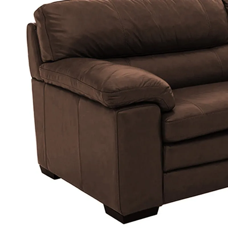 Slouch 2 Seater Leatherette Sofa For Living Room