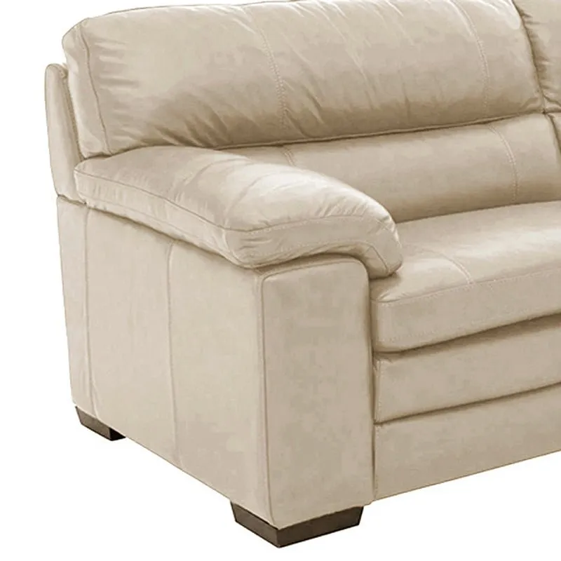 Slouch 2 Seater Leatherette Sofa For Living Room