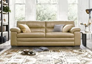 Slouch 2 Seater Leatherette Sofa For Living Room
