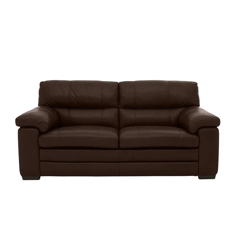 Slouch 2 Seater Leatherette Sofa For Living Room