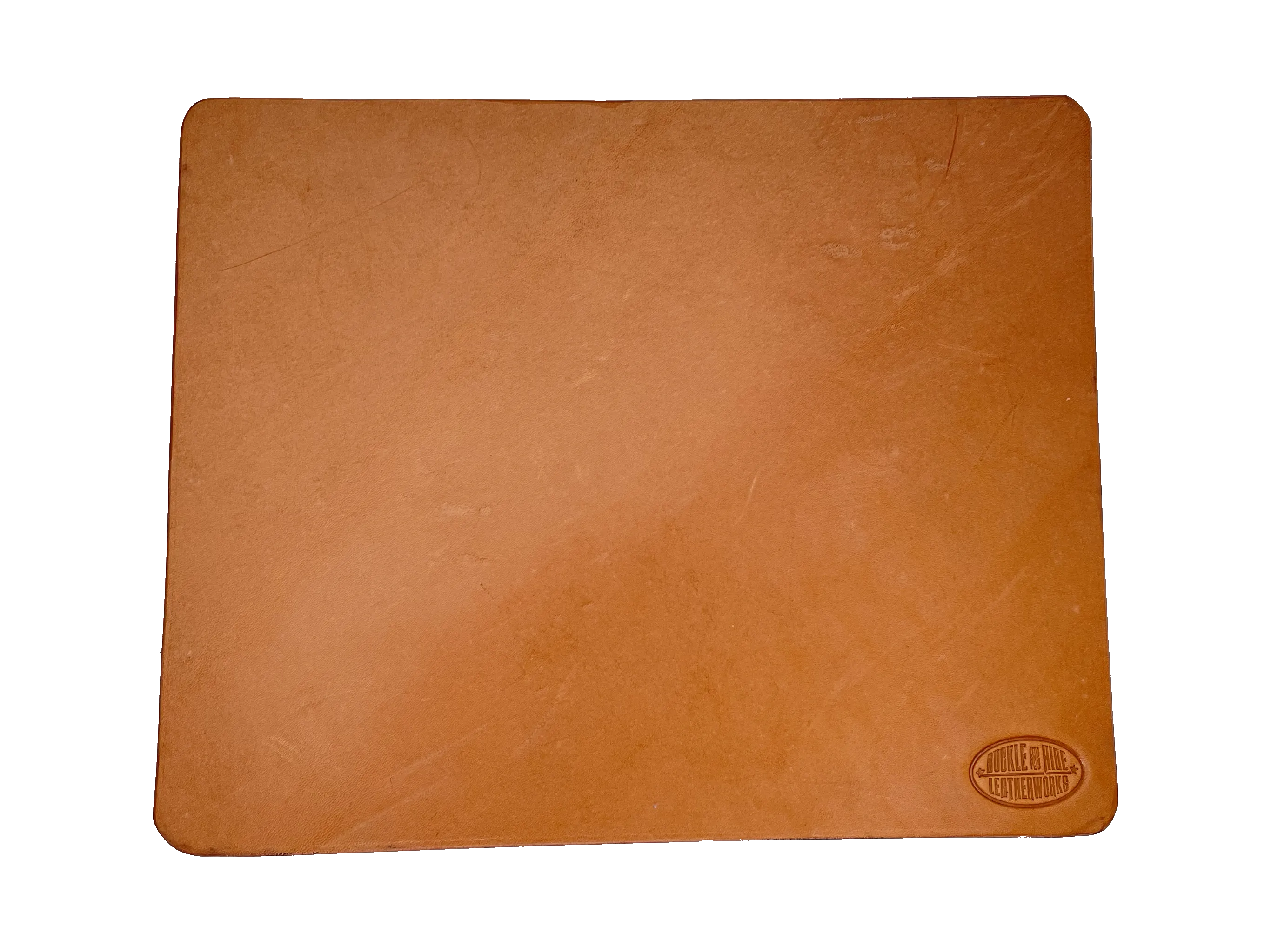The Rutherford Bridle Leather Mouse Pad