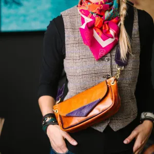Western Woods Collection | Violet Clutch   Crossbody | Bourbon